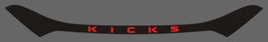 Nissan Kicks (SUV) | 2021-2024 | Hood Deflector w/logo | #LUXKI21DEK