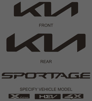 Kia Sportage (SUV) | 2023-2026 | Badging | #KISP23BDG