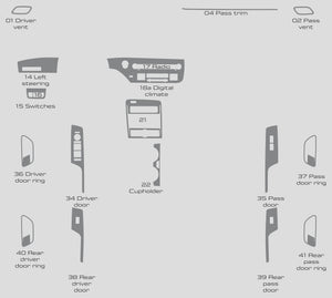 Hyundai Kona N Line (SUV) | 2024-2026 | Dash kit (Full) | #LUXKN24INT