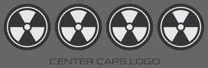 AMASTAGZ 4 PCS Universal Wheel Center Caps – Genuine Carbon Fiber – Fits Cars & Trucks – 2.5 In. (63 mm), Radioactive Edition