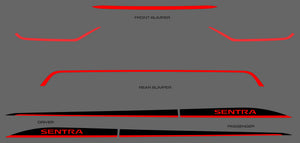 Nissan Sentra (Sedan) | 2024-2025 | Rocker (2Tones) | #NISE24R2K