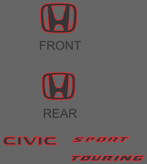 Honda Civic (Sedan) | 2022-2026 | Badging | #HOCI22BDI