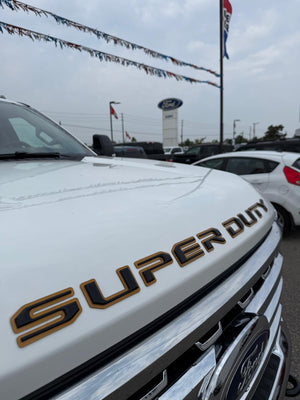 Ford F-350 Super Duty (Regular Cab) | 2023-2025 | Hood and Tailgate Logos | #FOF223LOK