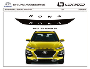 Hyundai Kona N (SUV) | 2022-2023 | Logo de capot | #LUXKN22LOG