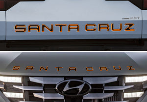 Hyundai Santa Cruz (Pickup) | 2022-2026 | 2Tones Hood and Tailgate Logos | #LUXSC22LIK