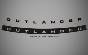 Mitsubishi Outlander (SUV) | 2022-2025 | 2Tones Tailgate Logo | #MIOU22LOI