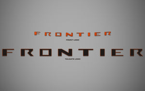 Nissan Frontier (Crew Cab) | 2022-2024 | 2Tones Hood and Tailgate Logos | #LUXFR22LIK
