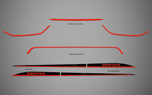 Nissan Sentra (Sedan) | 2024-2025 | Rocker (2Tones) | #NISE24R2K