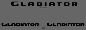 Jeep Gladiator (Pickup) | 2020-2025 | Hood and Tailgate Logos | #JEGL19LOK