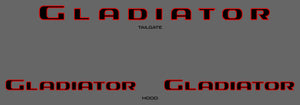 Jeep Gladiator (Pickup) | 2020-2025 | Hood and Tailgate Logos | #JEGL20LIK