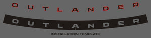 Mitsubishi Outlander (SUV) | 2022-2025 | 2Tones Tailgate Logo | #MIOU22LOI