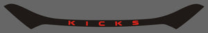 Nissan Kicks (SUV) | 2021-2024 | Hood Deflector w/logo | #LUXKI21DEL