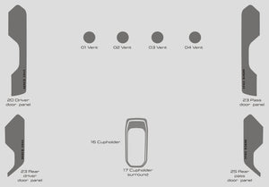 Jeep Wrangler illimité (VUS) | 2018-2023 | Kit tableau de bord (Signature) | #JEWR18SGN