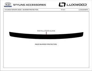 Hyundai Elantra (Sedan) | 2021-2024 | Bumper wrap protector | #LUXEL21BPM