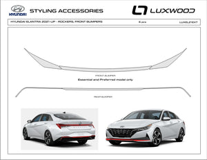 Hyundai Elantra (berline) | 2021-2023 | Garniture extérieure | #LUXEL21EXT