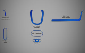 Hyundai Ioniq 5 (VUS) | 2022-2023 | Kit tableau de bord (Signature) | #HYI522SGN