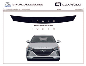 Hyundai Ioniq Electric (Hatchback) | 2018-2022 | Hood Logo | #LUXIO18LOG