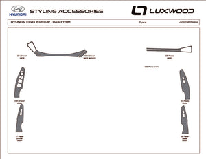 Hyundai Ioniq (Hatchback) | 2018-2019 | Dash kit (Signature) | #LUXIO18SGN