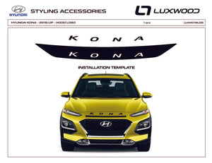Hyundai Kona (SUV) | 2022-2023 | Hood Logo | #LUXKO22LOG