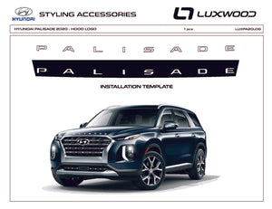 Hyundai Palisade (SUV) | 2020-2024 | Hood Logo | #LUXPA20LOG