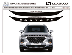 Hyundai Santa Fe (SUV) | 2021-2023 | Hood Deflector w/logo | #LUXSA21DEL