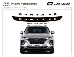 Hyundai Santa Fe (SUV) | 2021-2023 | Hood Logo | #LUXSA21LOG