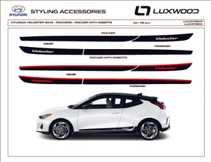 Hyundai Veloster (Hatchback) | 2019-2021 | Rocker (2Tone) | #LUXVE19RKI