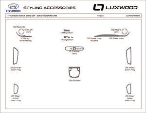 Hyundai Venue (SUV) | 2020-2023 | Kit tableau de bord (Signature) | #LUXVU20SGN