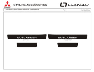 Mitsubishi Outlander (SUV) | 2022-2026 | Door Sills | #LUXOU22SIL