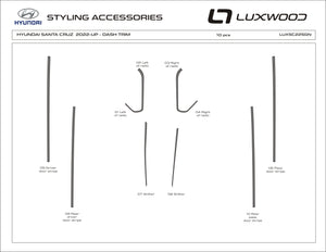 Hyundai Santa Cruz (Pickup) | 2022-2024 | Dash kit (Signature) | #LUXSC22SGN