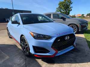 Hyundai Veloster (Hatchback) | 2019-2022 | Hood Deflector w/logo | #LUXVE19DEL