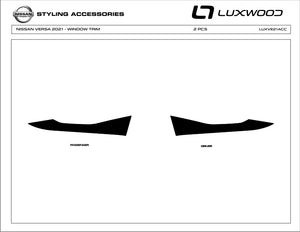 Nissan Versa (berline) | 2021-2023 | Garniture de becquet | #LUXVE21ACC