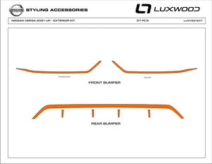Nissan Versa (Sedan) | 2021-2025 | Exterior Trim | #LUXVE21EXT