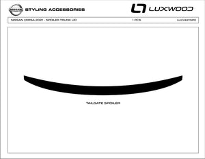 Nissan Versa (Sedan) | 2021-2026 | Spoiler trim | #LUXVE21SPO