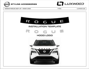 Nissan Rogue (VUS) | 2021-2023 | Logo de capot | #LUXRO21LOG