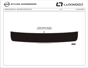 Nissan Sentra (berline) | 2013-2019 | Protecteur d'enveloppe de pare-chocs | #NISE13BPM
