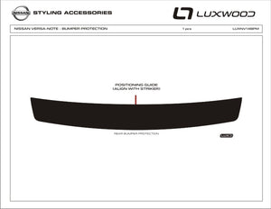Nissan Versa Remarque (Hatchback) | 2014-2019 | Protecteur d'enveloppe de pare-chocs | #NIVN14BPM
