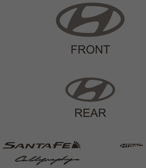 Hyundai Santa Fe (SUV) | 2019-2023 | Badging | #HYSA19BDG