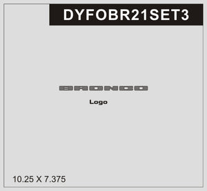 Ford Bronco (SUV) | 2021-2026 | Special Selection | #DYFOBR21SET3