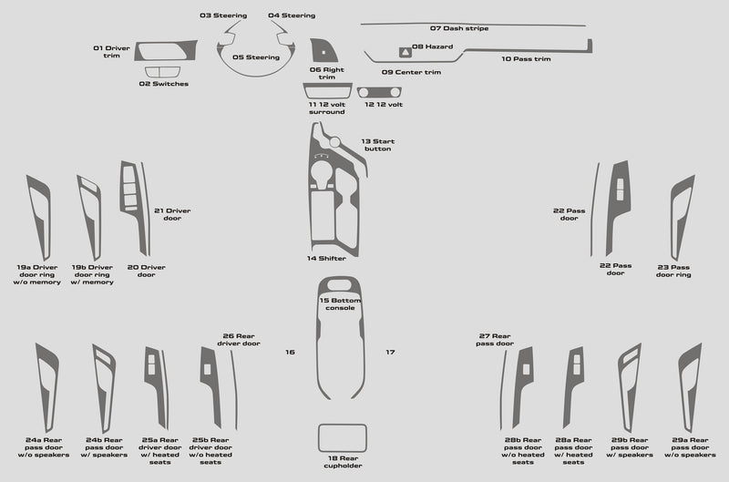 Kia EV6 (SUV) | 2022-2024 | Dash kit (Full) | #KIV622INF