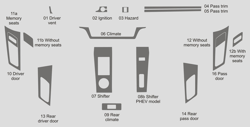 Mitsubishi Outlander PHEV (SUV) | 2023-2024 | Dash kit (Full) | #LUXOP23INT