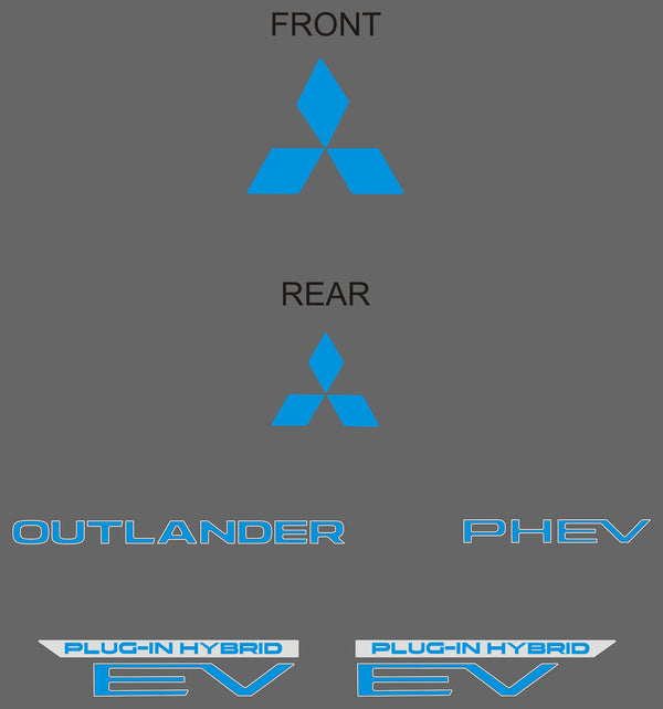 Mitsubishi Outlander PHEV (SUV) | 2023-2024 | Hood Logo | #LUXOP23LIK