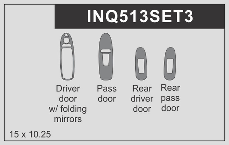 Infiniti Q50 (Sedan) | 2014-2024 | Special Selection | #INQ513SET3