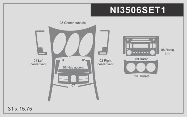 Nissan 350Z (Coupe) | 2006-2008 | Special Selection | #NI3506SET1