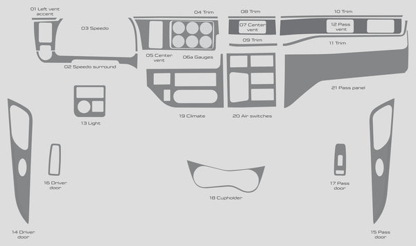 Peterbilt 567 (Truck) | 2022-2022 | Dash kit (Full) | #PE5622INF