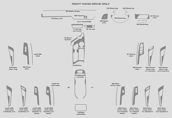 Kia EV6 (SUV) | 2022-2024 | Dash kit (Full) | #KIEV22INR