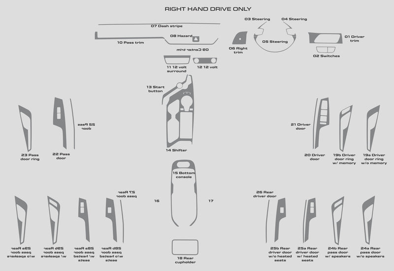 Kia EV6 (SUV) | 2022-2024 | Dash kit (Full) | #KIEV22INR