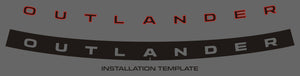 Mitsubishi Outlander (SUV) | 2022-2026 | Tailgate Logo (2Tones) | #LUXOU22LOI