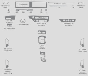 Hyundai Kona (SUV) | 2024-2026 | Dash kit (Full) | #HYKO24INT