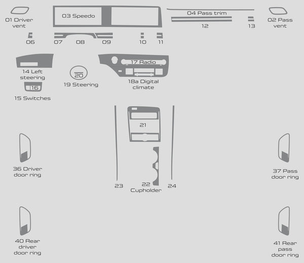 Hyundai Kona N Line (SUV) | 2024-2025 | Dash kit (Full) | #HYKN24INT